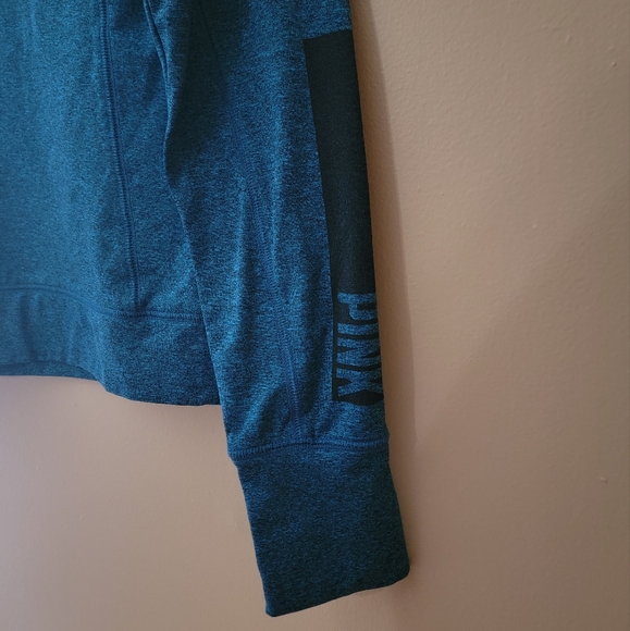 PINK Victoria's Secret Quarter Zip Long Sleeve Pullover Sweatshirt Size XS - Picture 3 of 7